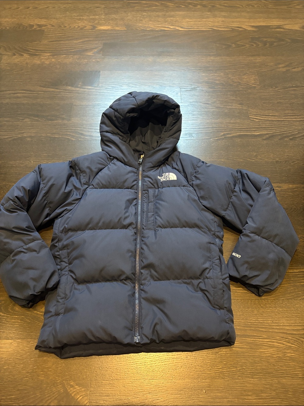 The North Face Navy Kids Hooded Puffer Jacket